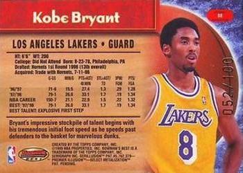 1998-99 Bowman's Best - Atomic Refractors #88 Kobe Bryant Back