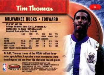 1998-99 Bowman's Best - Refractors #34 Tim Thomas Back