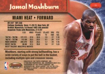 1998-99 Bowman's Best - Refractors #71 Jamal Mashburn Back