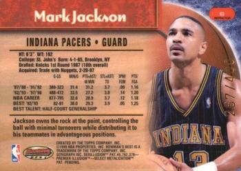 1998-99 Bowman's Best - Refractors #93 Mark Jackson Back