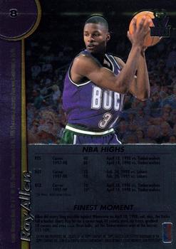 1998-99 Finest - No Protector #8 Ray Allen Back