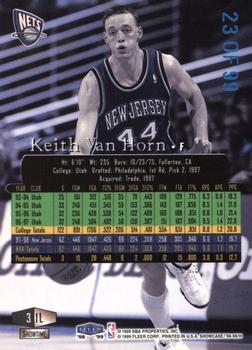 1998-99 Flair Showcase - Legacy Collection Row 3 #1L Keith Van Horn Back