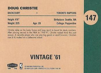1998-99 Fleer Tradition - Vintage '61 #147 Doug Christie Back