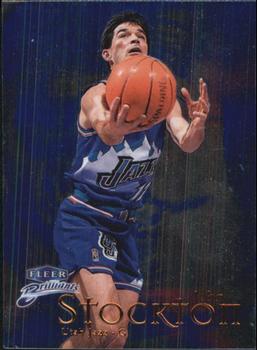 1998-99 Fleer Brilliants - Blue #99B John Stockton Front