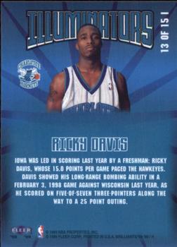 1998-99 Fleer Brilliants - Illuminators #13 I Ricky Davis Back