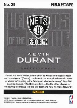 2020-21 Hoops - Legends of the Game Silver #29 Kevin Durant Back