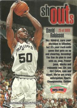 1998-99 Hoops - Shout Outs #25 SO David Robinson Back