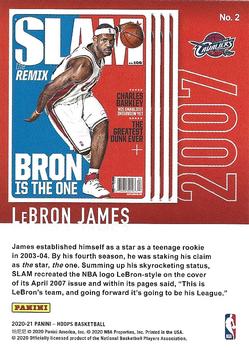 2020-21 Hoops - Slam #2 LeBron James Back