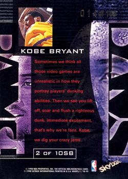 1998-99 Hoops - Slam Bams #2 SB Kobe Bryant Back