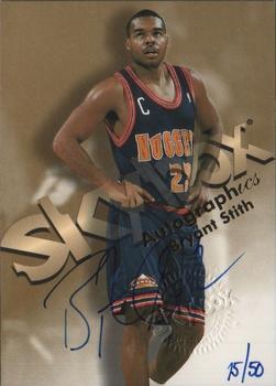 1998-99 SkyBox Premium - Autographics Blue #NNO Bryant Stith Front