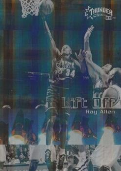 1998-99 SkyBox Thunder - Lift Off #2 LO Ray Allen Front