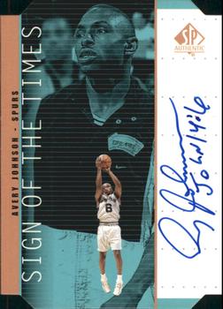 1998-99 SP Authentic - Sign of the Times Bronze #AV Avery Johnson Front