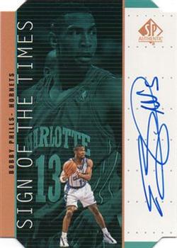 1998-99 SP Authentic - Sign of the Times Bronze #BP Bobby Phills Front