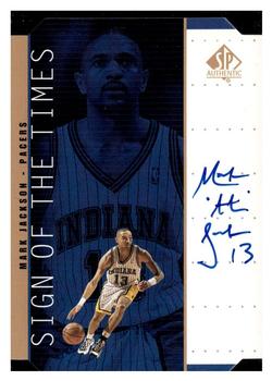 1998-99 SP Authentic - Sign of the Times Bronze #MK Mark Jackson Front