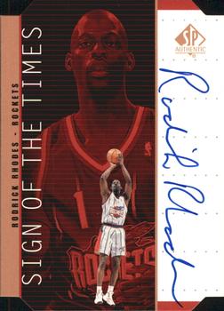 1998-99 SP Authentic - Sign of the Times Bronze #RR Rodrick Rhodes Front