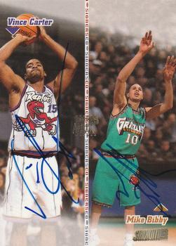 1998-99 Stadium Club - Co-Signers #CO20 Vince Carter / Mike Bibby Front