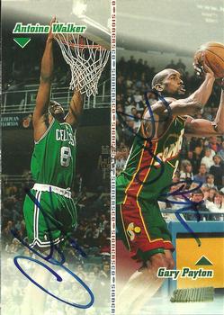 1998-99 Stadium Club - Co-Signers #CO12 Antoine Walker / Gary Payton Front