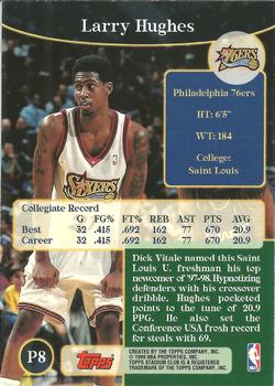 1998-99 Stadium Club - Prime Rookies Exchange #P8 Larry Hughes Back