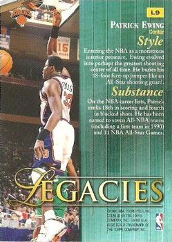 1998-99 Topps - Legacies #L9 Patrick Ewing Back