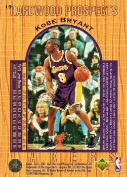 1996-97 Upper Deck UD3 #19 Kobe Bryant Back