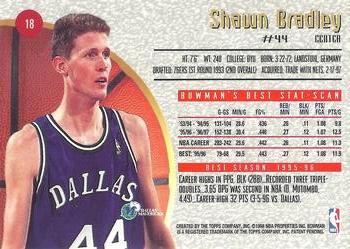 1997-98 Bowman's Best #18 Shawn Bradley Back