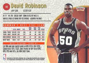1997-98 Bowman's Best #44 David Robinson Back