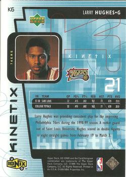 1998-99 Upper Deck Ionix - Kinetix #K6 Larry Hughes Back