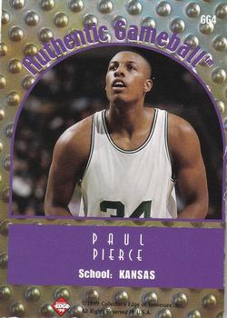 1999 Collector's Edge Rookie Rage - Authentic Gameball #GG4 Paul Pierce Back