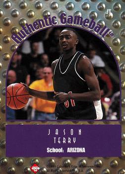 1999 Collector's Edge Rookie Rage - Authentic Gameball #JT Jason Terry Back