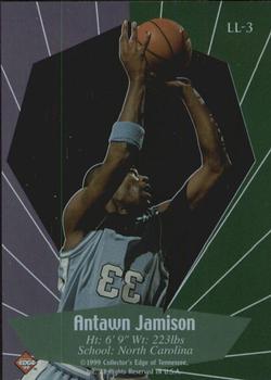 1999 Collector's Edge Rookie Rage - Livin' Large #LL3 Antawn Jamison Back