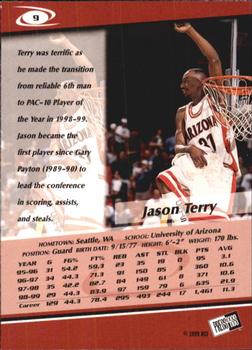 1999 Press Pass - Gold Zone #9 Jason Terry Back