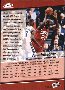 1999 Press Pass - Gold Zone #21 Jumaine Jones Back