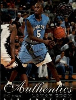 1999 Press Pass Authentics - Hang Time #4 Lamar Odom Front
