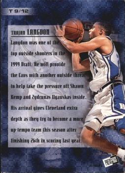 1999 Press Pass Authentics - Team 2000 #T9 Trajan Langdon Back