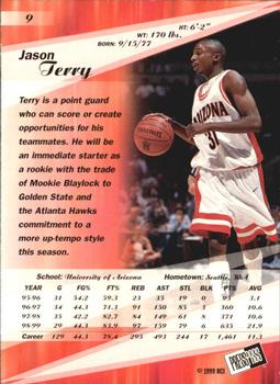 1999 Press Pass SE - Alley Oop #9 Jason Terry Back