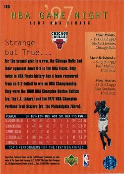1997-98 Collector's Choice #185 1997 NBA Finals Back