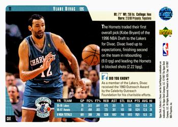 1997-98 Collector's Choice #11 Vlade Divac Back