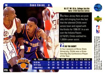 1997-98 Collector's Choice #94 Chris Childs Back