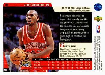 1997-98 Collector's Choice #102 Jerry Stackhouse Back