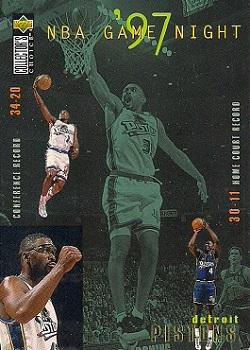 1997-98 Collector's Choice #163 Detroit Pistons Front
