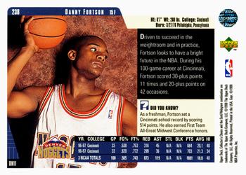 1997-98 Collector's Choice #238 Danny Fortson Back