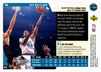 1997-98 Collector's Choice #243 Theo Ratliff Back