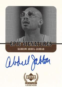 1998-99 Upper Deck Century Legends - Epic Signatures #KA Kareem Abdul-Jabbar Front