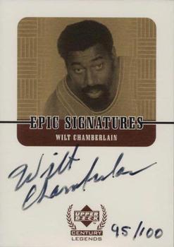 1998-99 Upper Deck Century Legends - Epic Signatures Century #WC Wilt Chamberlain Front