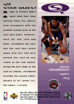 1997-98 Collector's Choice - StarQuest #SQ50 Damon Stoudamire Back