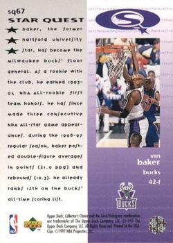 1997-98 Collector's Choice - StarQuest #SQ67 Vin Baker Back