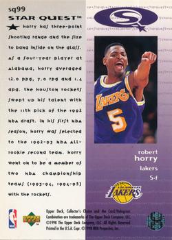 1997-98 Collector's Choice - StarQuest #SQ99 Robert Horry Back