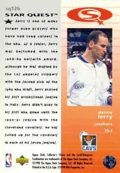 1997-98 Collector's Choice - StarQuest #SQ126 Danny Ferry Back