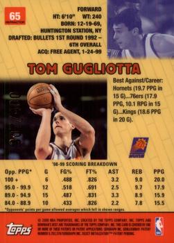1999-00 Bowman's Best - Refractors #65 Tom Gugliotta Back
