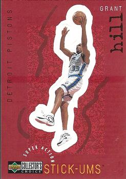 1997-98 Collector's Choice - Super Action Stick 'Ums #S8 Grant Hill Front